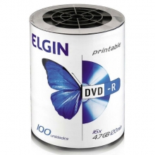 DVD-R ELGIN PRINTABLE C/100 UNIDADES