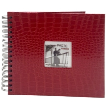 ALBUM SCRAPBOOK LUXO 15X21 20 FOLHAS (BORDO CRAQUELADO)